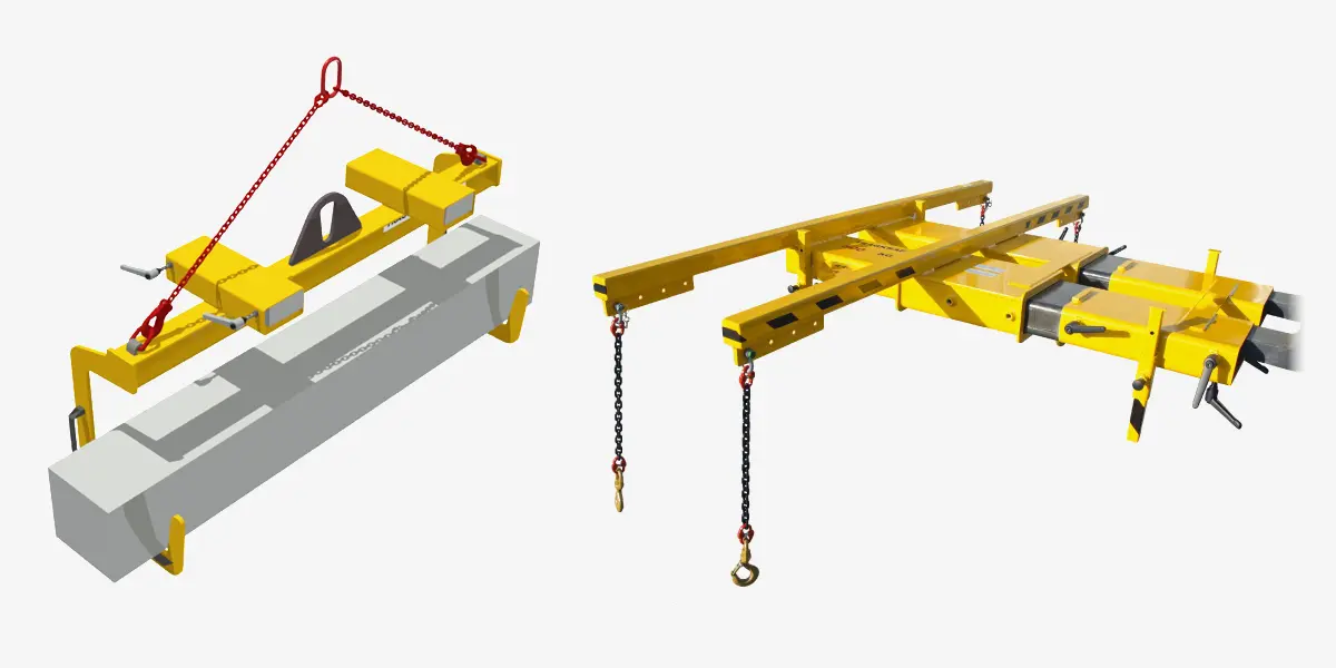 TigerHebezeuge-Shop Sonder-Anbaugeräte für Stapler Sonder-Staplertraversen