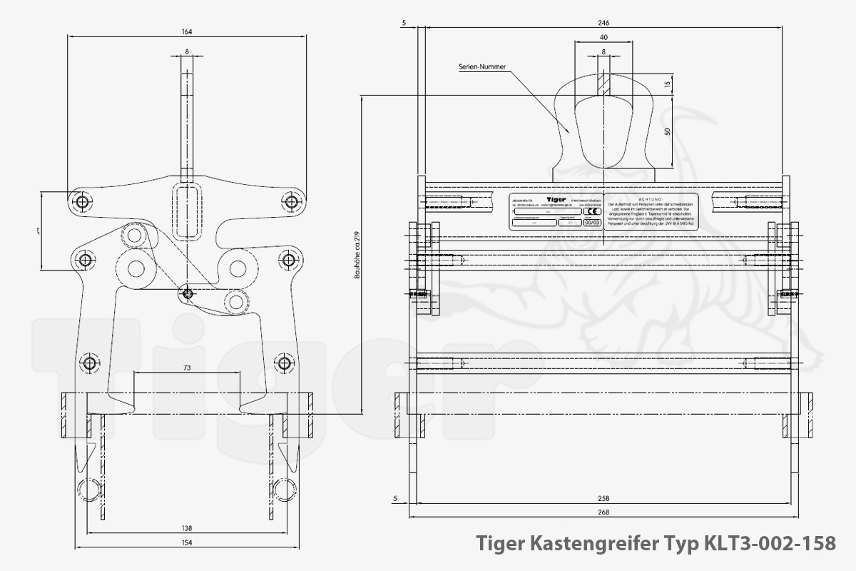 Technisches Bild für tiger-kastengreifer-typ-klt3-002-158-zeichnung
