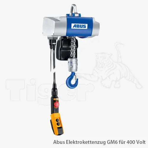 Produktbild von Abus Elektrokettenzug GM6 mit Aufhängebügel für 400 V abus-elektrischer-kettenzug-gm6-tigerhebezeuge-18