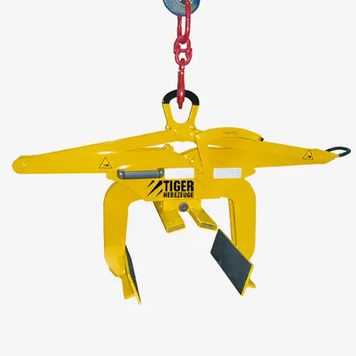 Produktbild von Tiger Sonder-Rundmaterialgreifer mit Prismenaufnahme und zentraler Abstützung Serie Sonder-R-C-2G tiger-sonder-rundmaterialgreifer-blockgreifer-mit-prismenaufnahme-und-abstuetzung-serie-R-C-2G