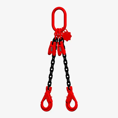 Produktbild von 2-Strang-Kettengehänge GK8 Self-Lock, kürzbar - Anschlagkette mit 2 Self-Locking-Lasthaken und Verkürzern tigerhebezeuge-anschlagketten-serie-hk-220-v-GK8-kuerzbares-2-strang-kettengehaenge-mit-self-locking-lasthaken