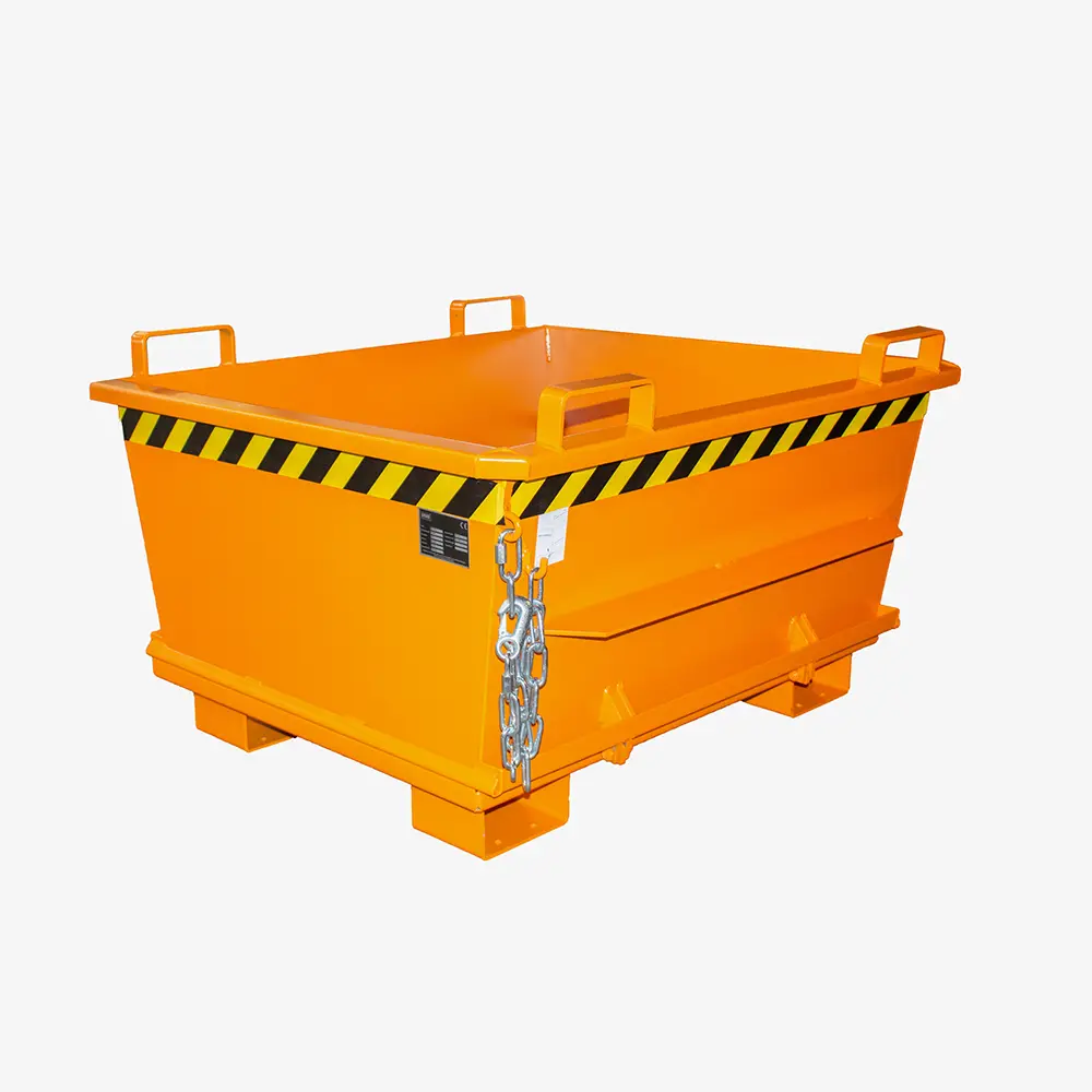 Produktbild von tigerhebezeuge klappbodenbehaelter orange lackiert typ BKB 500 ORANGE 01 x