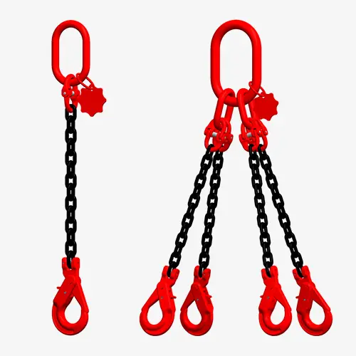 TigerHebezeuge-Shop Anschlagketten und Kettengehänge Kettengehänge mit Self-Lock-Haken