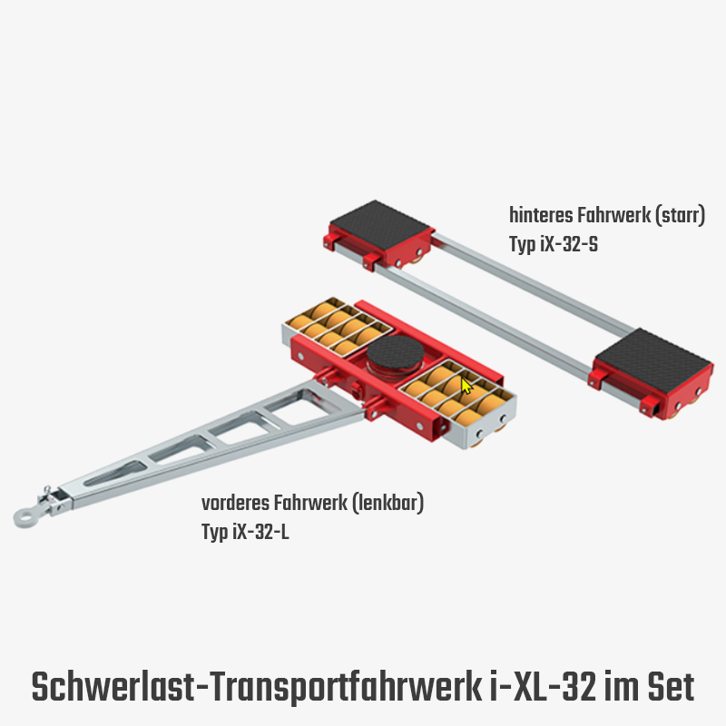 2. Produktbild zu tigerhebezeuge schwerlast transportfahrwerk iX 32 set