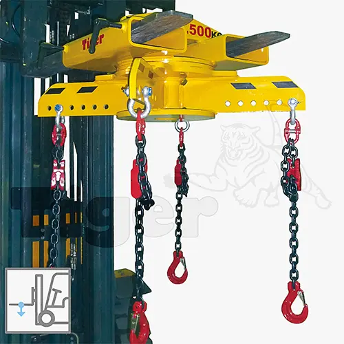 TigerHebezeuge-Shop Sonder-Anbaugeräte für Stapler Sonder-Stapler-Drehtraversen