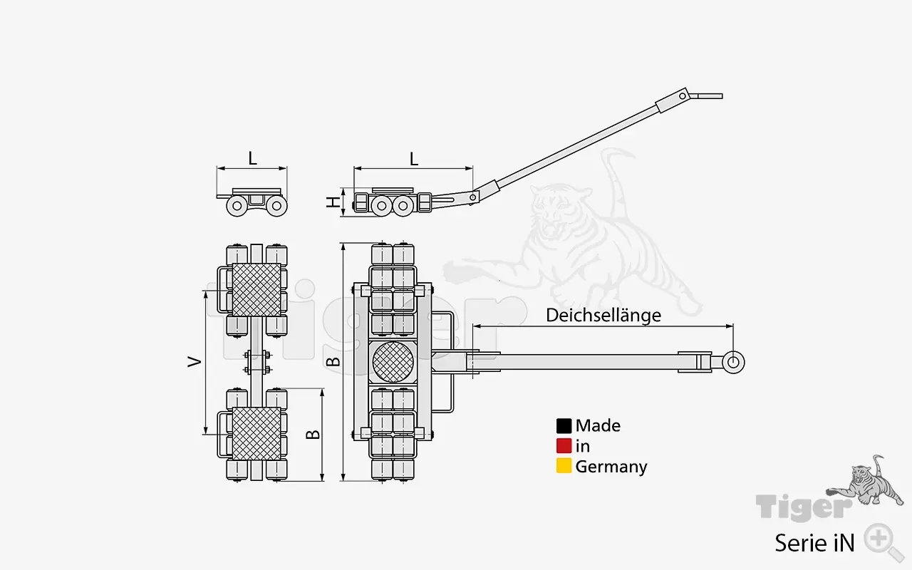 Zum Vergrößern anklicken Technisches Bild für transportfahrwerke-in-zeichnung