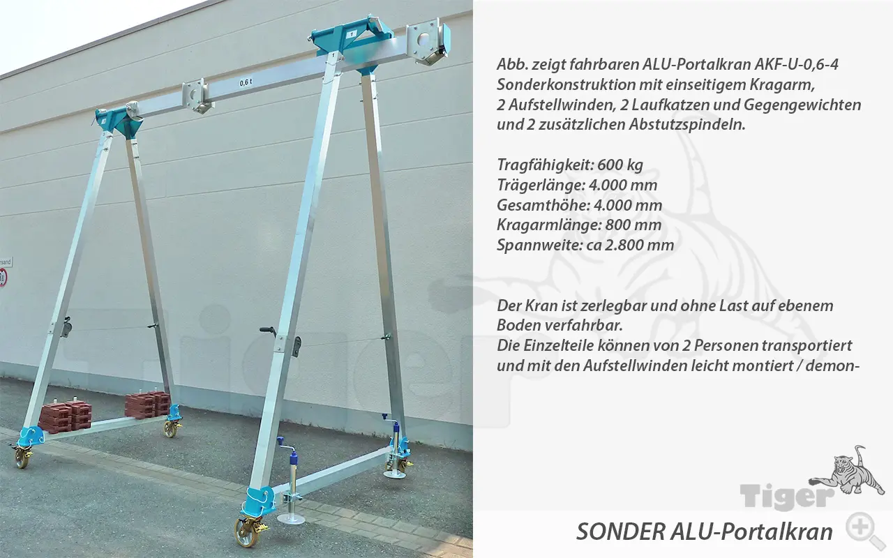 2. Produktbild zu alu portalkran aks zeichnung