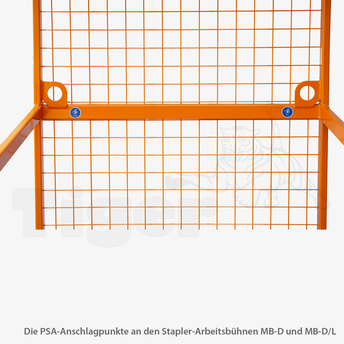 2. Produktbild zu tigerhebezeuge stapler arbeitsbuehne serie mb d und mb d l psa anschlagpunkte stapleranbaugeraete 2. Produktbild zu tigerhebezeuge stapler arbeitsbuehne serie mb d und mb d l psa anschlagpunkte stapleranbaugeraete