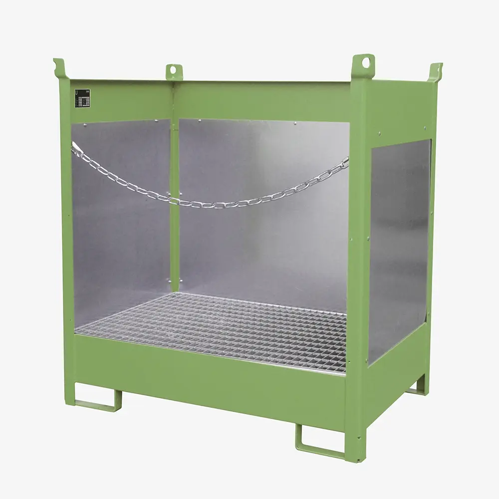Produktbild von tigerhebezeuge fass stapelpalette gruen lackiert typ FSP 2 G GRUEN 01 x