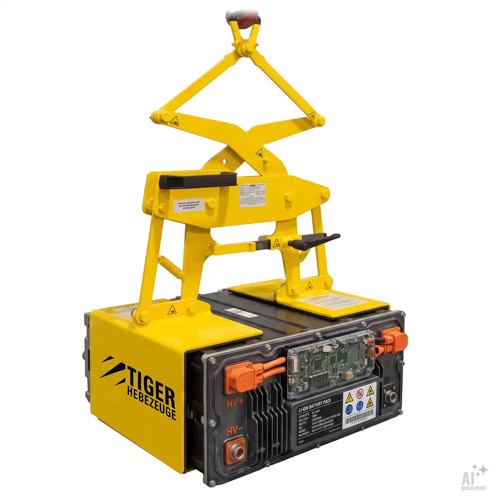 Tiger Sonder-Batteriegreifer zum Kranen von Batterieblöcken