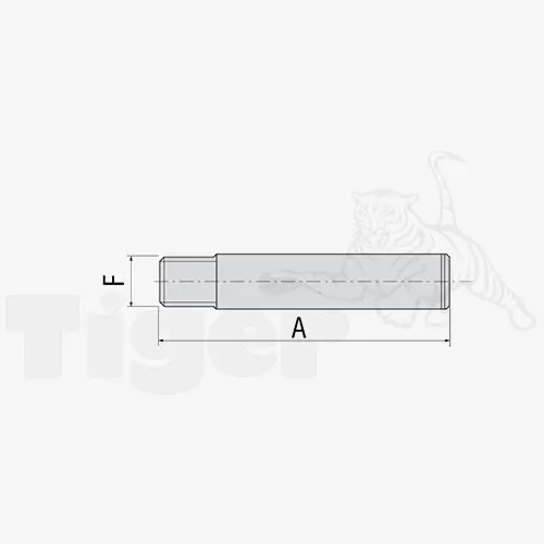 Technisches Bild von Befestigungsmaterial passend für Yale Hydraulikzylinder YS Technisches Bild für ays-verlaengerungsrohr-2