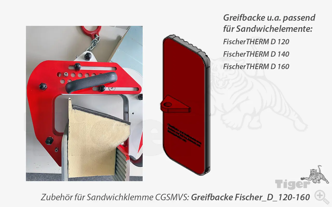 Produktbild von Greifbacken für die Sandwichklemmen Serie CGSMVS sandwichklemme-fischer-therm-greifbacke
