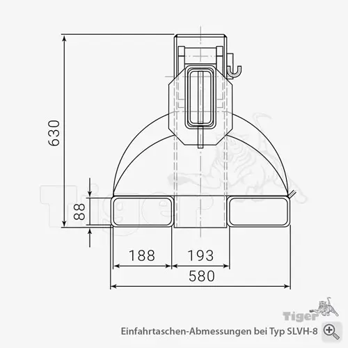Zum Vergrößern anklicken Technisches Bild für tigerhebezeuge-stapler-lastarm-serie-slvh-einfahrtaschen-slvh-8