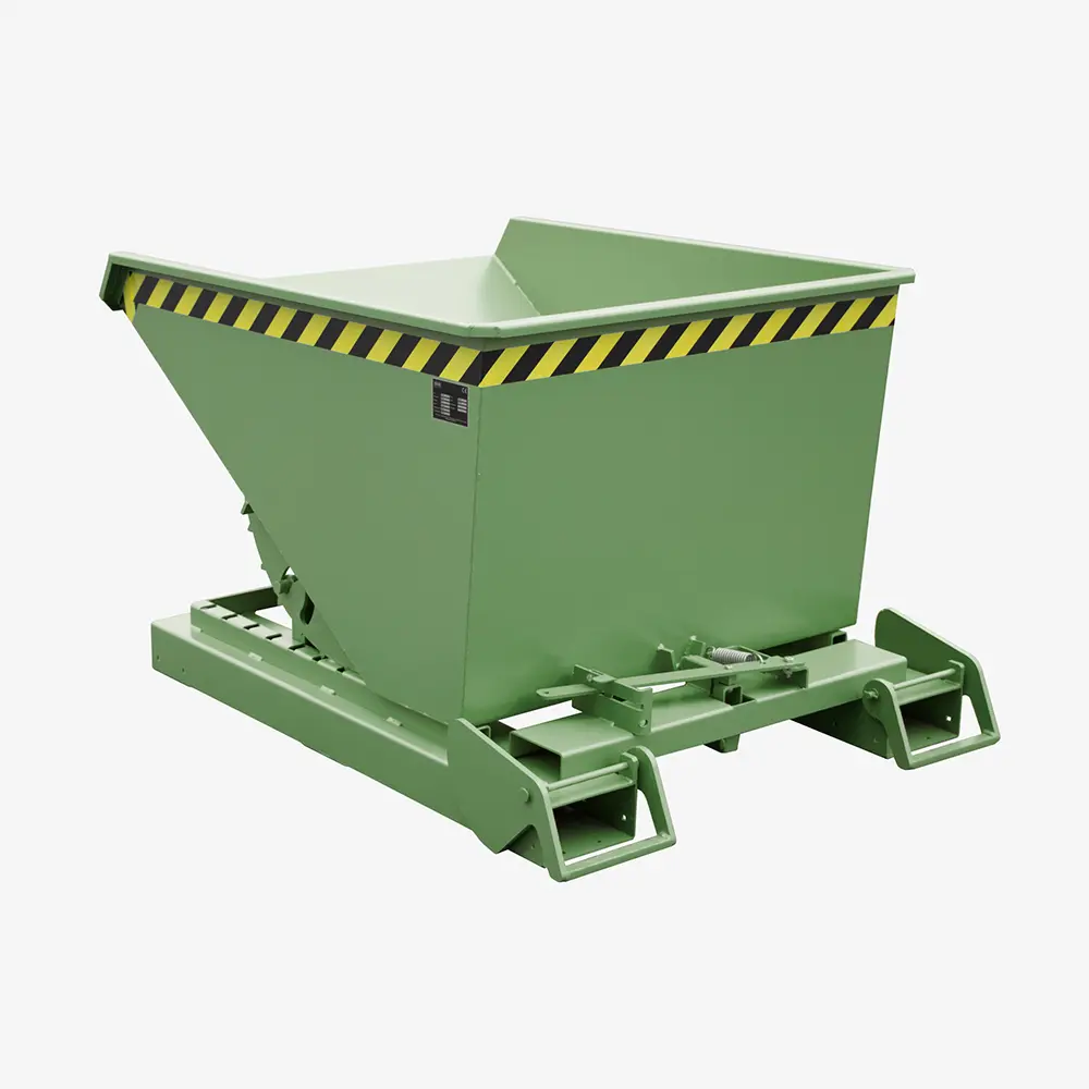 Produktbild von tigerhebezeuge automatischer kippbehaelter gruen lackiert typ 4A 600 GRUEN 01 x