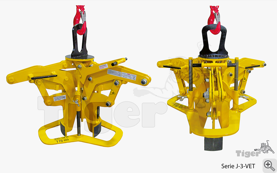 Produktbild von 3-Arm-Innengreifer - Tiger Kran-Hebegreifer m. variabler Eintauchtiefe innengreifer-j-3-vet-3