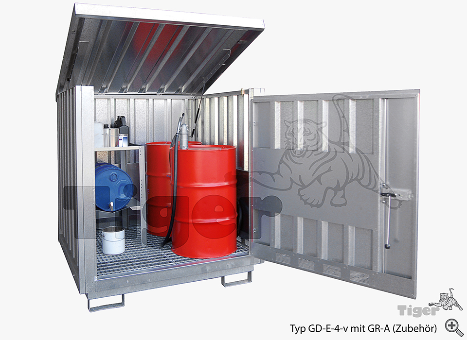 4. Produktbild zu gefahrstoff-depot-gd-e-fuer-4faesser-1