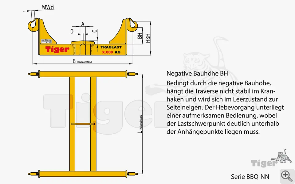 Zum Vergrößern anklicken Technisches Bild für big-bag-kran-quertraverse-bbq-nn-zeichnung-2