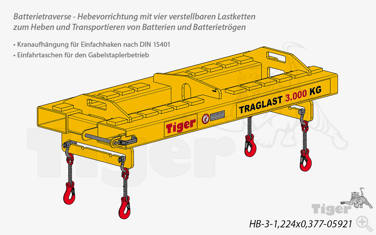 3. Produktbild zu batterietraverse hb 3 1 224x0 377 05921