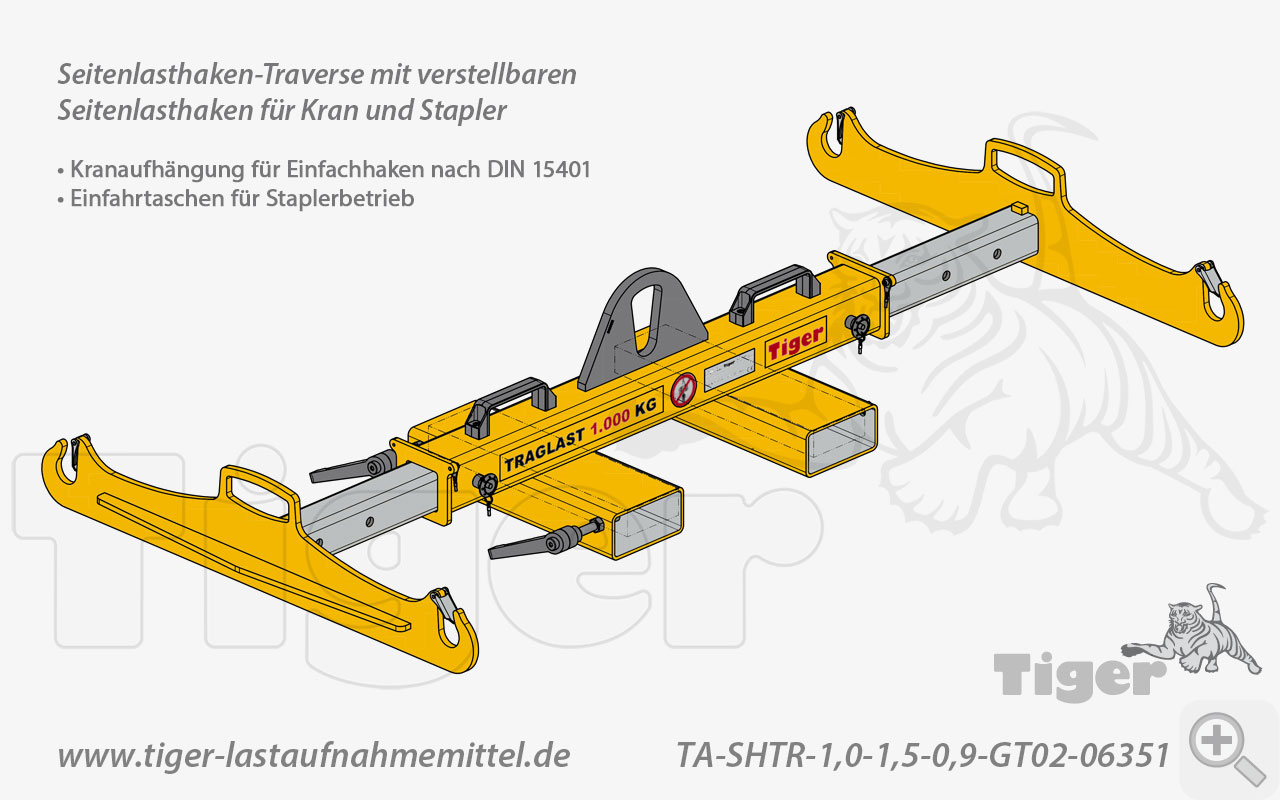 Produktbild von seitenlasthaken traverse 06351 lastaufnahmemittel