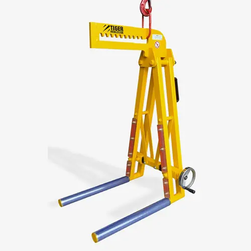Produktbild von Tiger Sonder-Krangabel mit manuellem Gewichtsausgleich und verstellbarem Zinkenabstand Serie Sonder-TLG-M-0,5 tiger-sonder-krangabel-mit-manuellem-lastausgleich-serie-Sonder-TLG-M