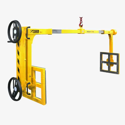 Produktbild von Tiger Sonder-Spindelgreifer zum Heben und Wenden großer Boxen und Schaumstoffblöcke Serie Sonder-STD-F tiger-sonder-spindel-wendezangen-serie-Sonder-STD-F-zum-wenden-und-heben-großer-boxen