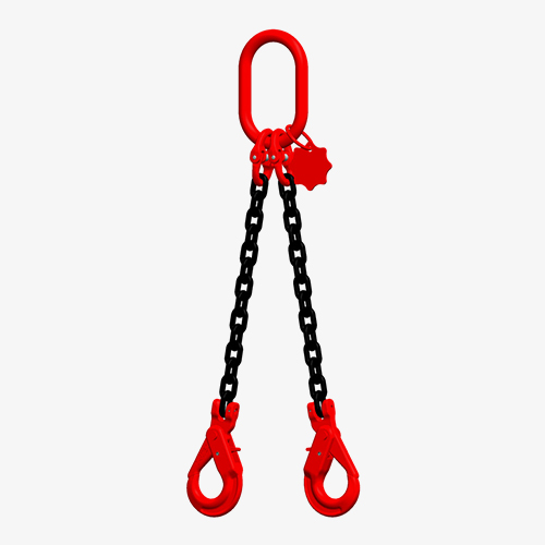 Produktbild von 2-Strang-Kettengehänge GK8 Self-Lock - Anschlagkette mit 2 Self-Locking-Lasthaken tigerhebezeuge-anschlagketten-serie-hk-220-GK8-2-strang-kettengehaenge-mit-self-locking-lasthaken