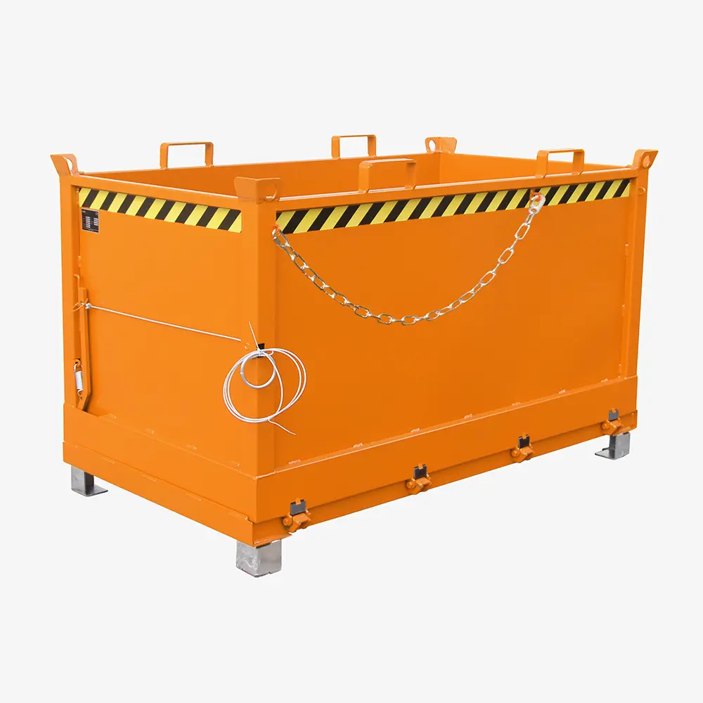Produktbild von tigerhebezeuge klappbodenbehaelter orange lackiert typ FB 1500 ORANGE 01 x