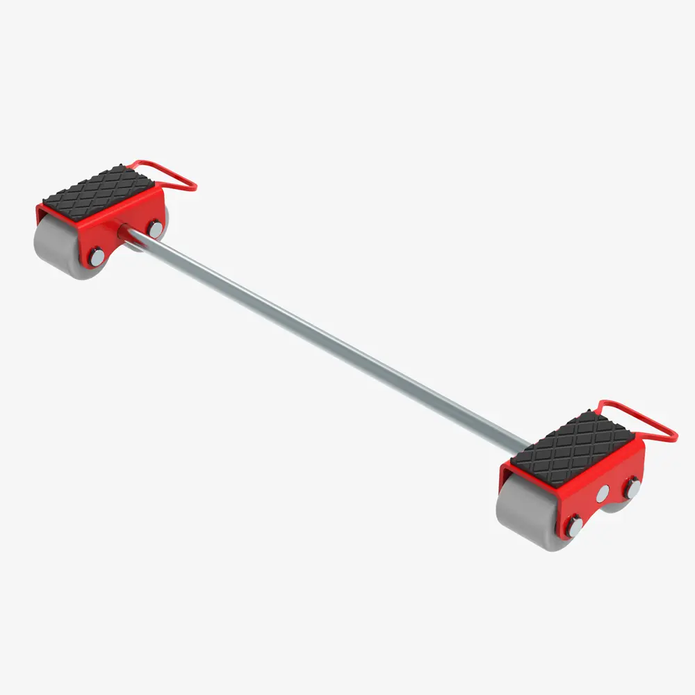 Produktbild von Schwerlast-Transportfahrwerke mit Nylon-Rollen zur 3-Punkt-Auflage TH: 110 mm tigerhebezeuge-schwerlast-transportfahrwerk-typ-iN-40-S