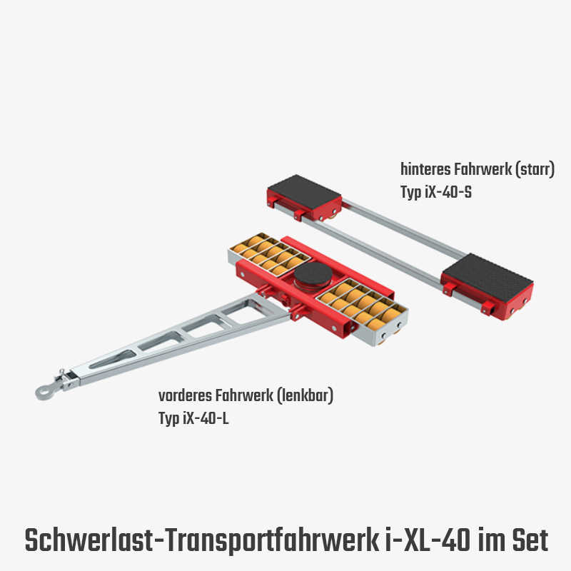 2. Produktbild zu tigerhebezeuge schwerlast transportfahrwerk iX 40 set