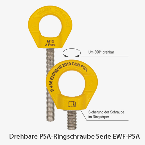 2. Produktbild zu drehbare psa ringschraube serie ewf psa anwendung