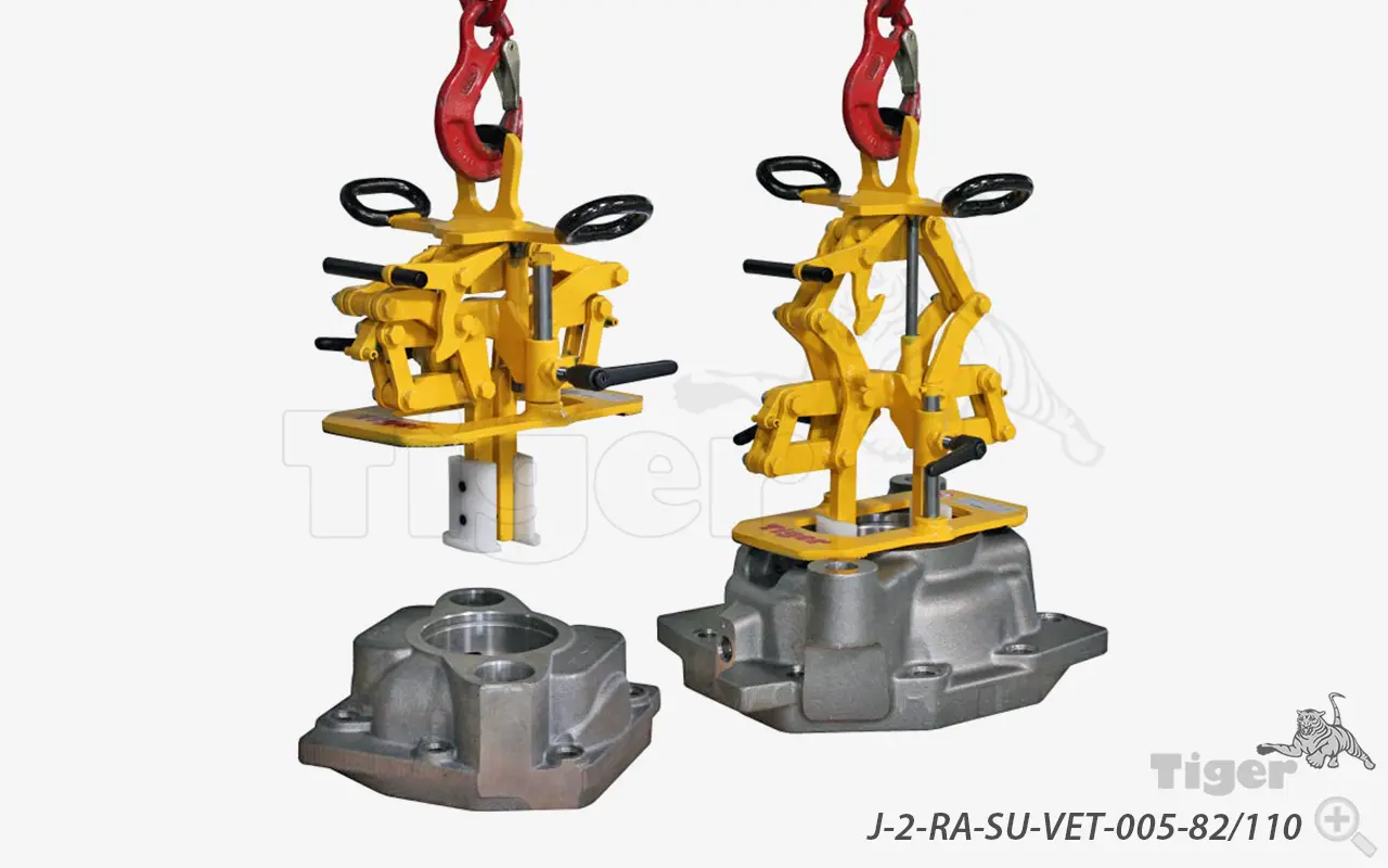 Produktbild von Tiger Sonder-2-Arm-Innengreifer mit reduzierter Anpreßkraft und Kunststoff-Greifbacken Serie Sonder-J-2-RA-SU-VET tiger-Sonder-Innengreifer-J-2-RA-SU-VET-005-82_110