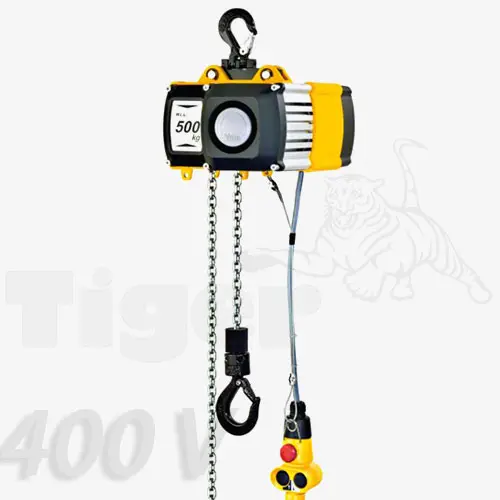 Produktbild von Yale Elektrokettenzug mit Traghaken, Fein-Hub, Steuerleitung und Taster für 400 V elektrokettenzug-yale-400v-traghaken