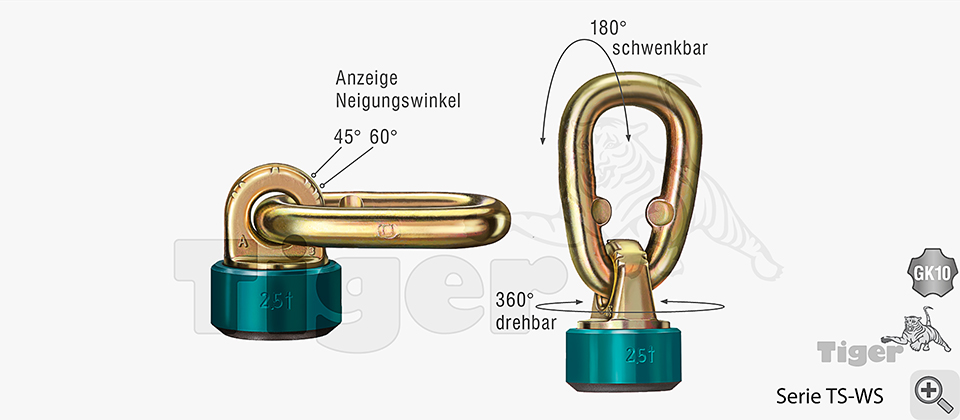 2. Produktbild zu anschlagwirbel gk10 schweissbar flat point anschlagpunkt 1