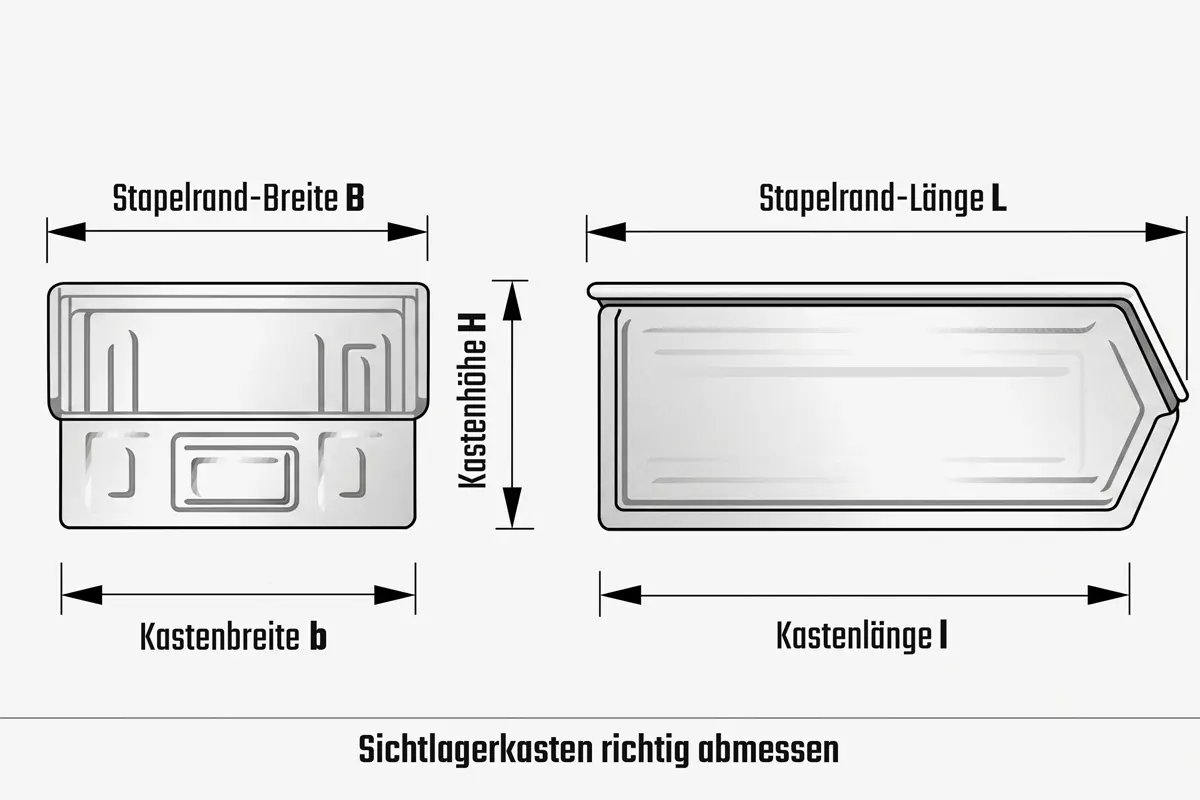 Tiger Kastengreifer mit manueller Hebel-Arretierung oder Taktautomatik – Lagerkästen und Waschkörbe mit dem Kran heben