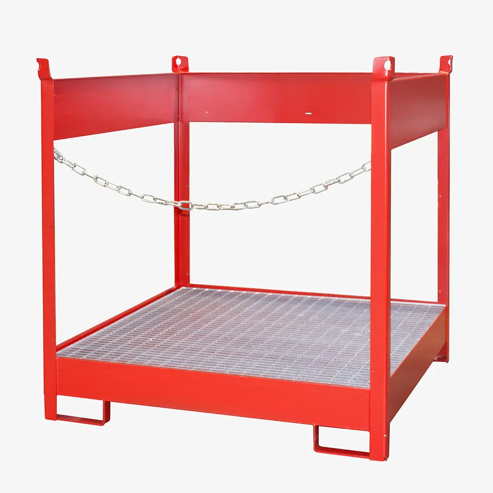 Produktbild von tigerhebezeuge fass stapelpalette rot lackiert typ FSP 4 ROT 01 x
