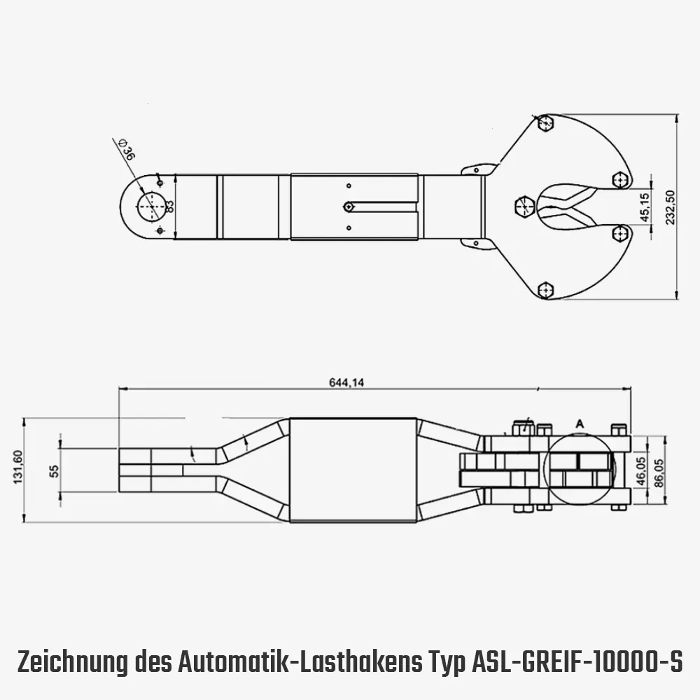 Technisches Bild für tigerhebezeuge-automatiklasthaken-zum-fern-abschlagen-typ-ASL-GREIF-10000-S-zeichnung-v2