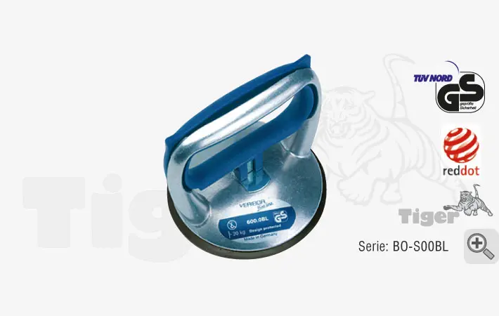 Produktbild von Hand-Saugheber - Vakuum-Zugpumpensauger mit Manometer saugheber-bo-s00bl-veribor