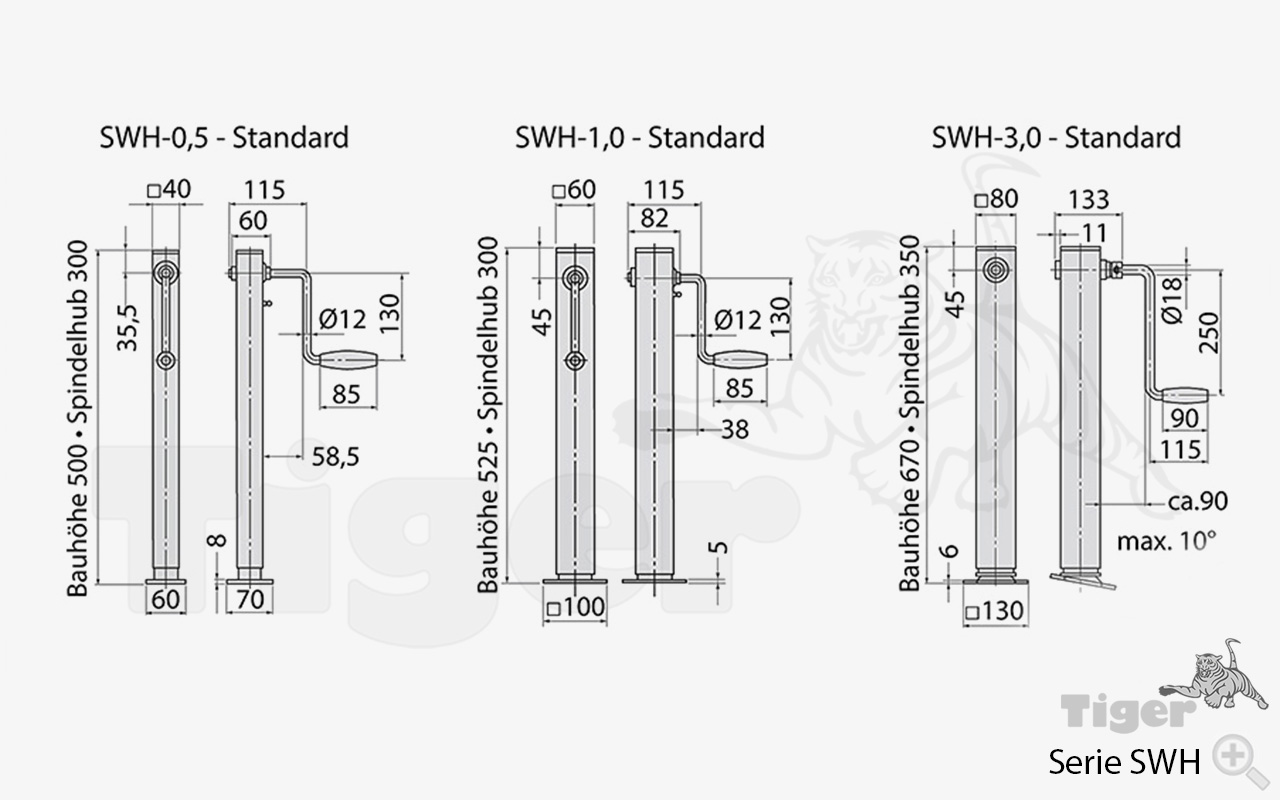 Zum Vergrößern anklicken Technisches Bild für spindelwinde-swh-zeichnung