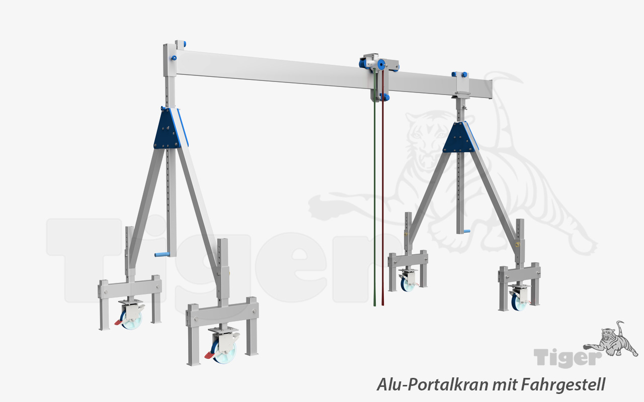Technisches Bild von Zubehör für die Alu-Portalkrane APK Technisches Bild für alu-portalkran-mit-fahrgestell