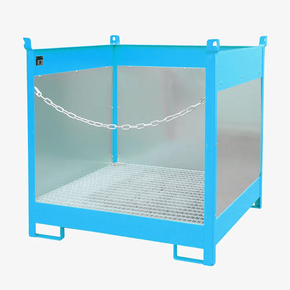 Produktbild von tigerhebezeuge fass stapelpalette blau lackiert typ FSP 4 G BLAU 01 x