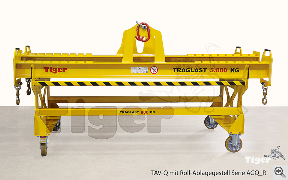 4. Produktbild zu roll-ablagegestell-agq-r-mit-kran-quertraverse-2