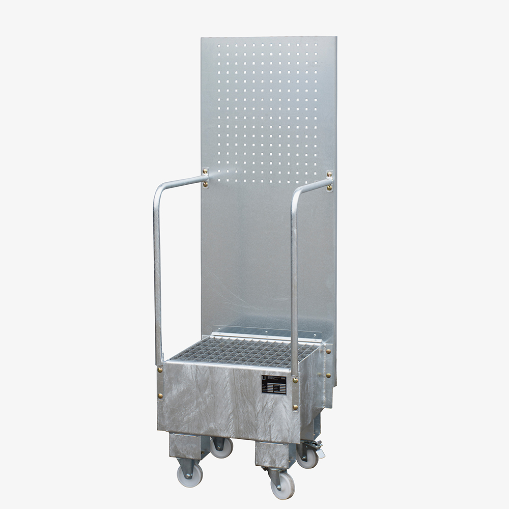 Produktbild von tigerhebezeuge fahrbare auffangwanne mit lochplattenwand feuerverzinkt typ LPW 60 1 V 03 x
