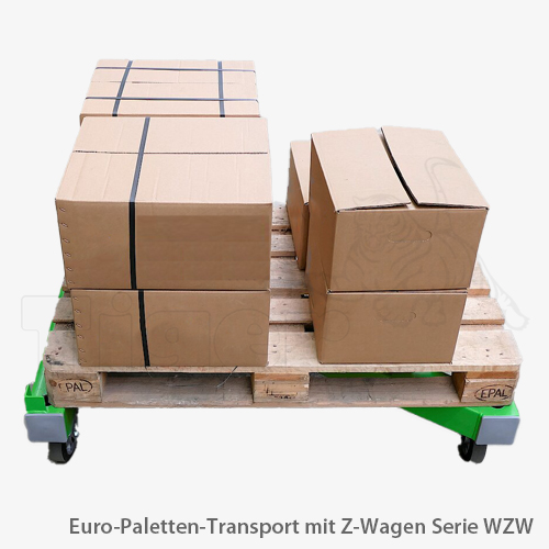 4. Produktbild zu z-wagen-transport-rollwagen-serie-wzw-europalette-tigerhebezeuge