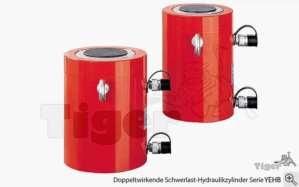 Produktbild von Yale Schwerlast-Hydraulikzylinder mit hydraulischem Kolbenrückzug, doppeltwirkend schwerlastzylinder-yehb-doppeltwirkend-1-24