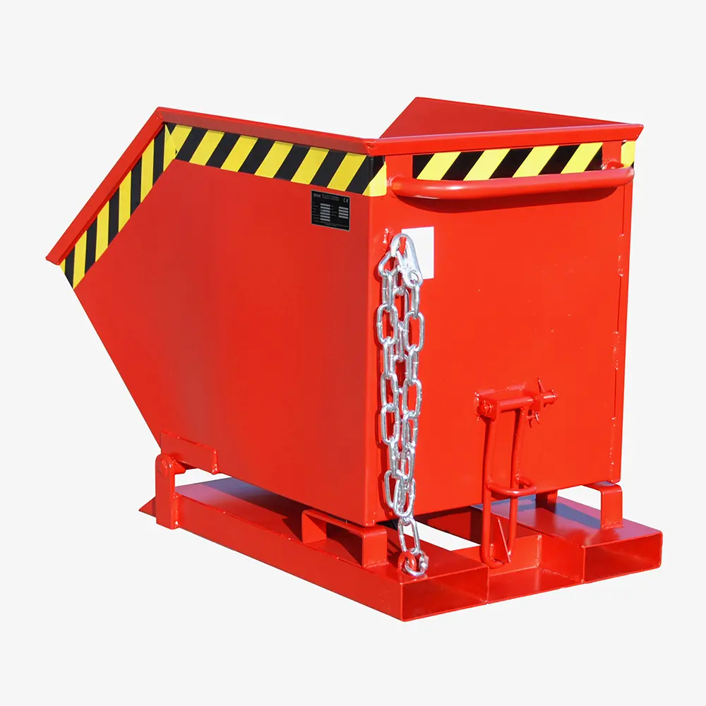 Stapler-Kippmulde mit kastenförmiger Mulde für den Gabelstapler-Einsatz