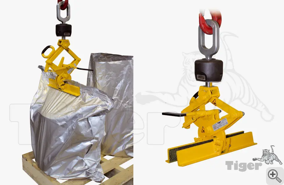 Produktbild von Tiger Sonder-Blockgreifer zum Kranen von liegenden Papier-und Jutesäcken Serie Sonder-BG-VF tiger-blockgreifer-15-tiger-lastaufnahmemittel