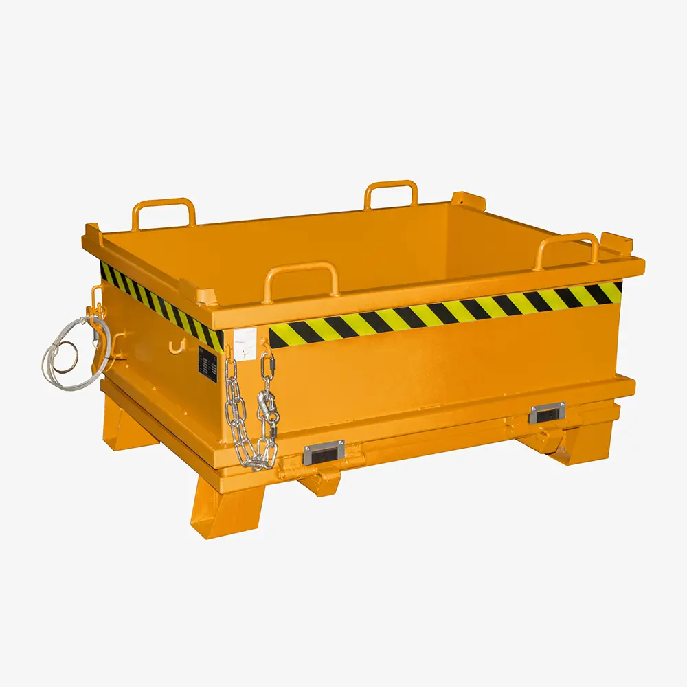 Produktbild von tigerhebezeuge klappbodenbehaelter orange lackiert typ SB 500 ORANGE 01 x