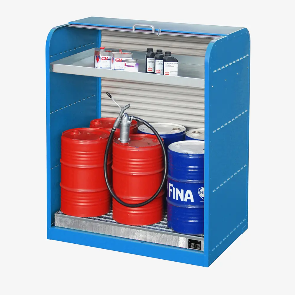 Produktbild von tigerhebezeuge gefahrstoff rollladenschrank blau lackiert typ RSG 3 BLAU 02 x