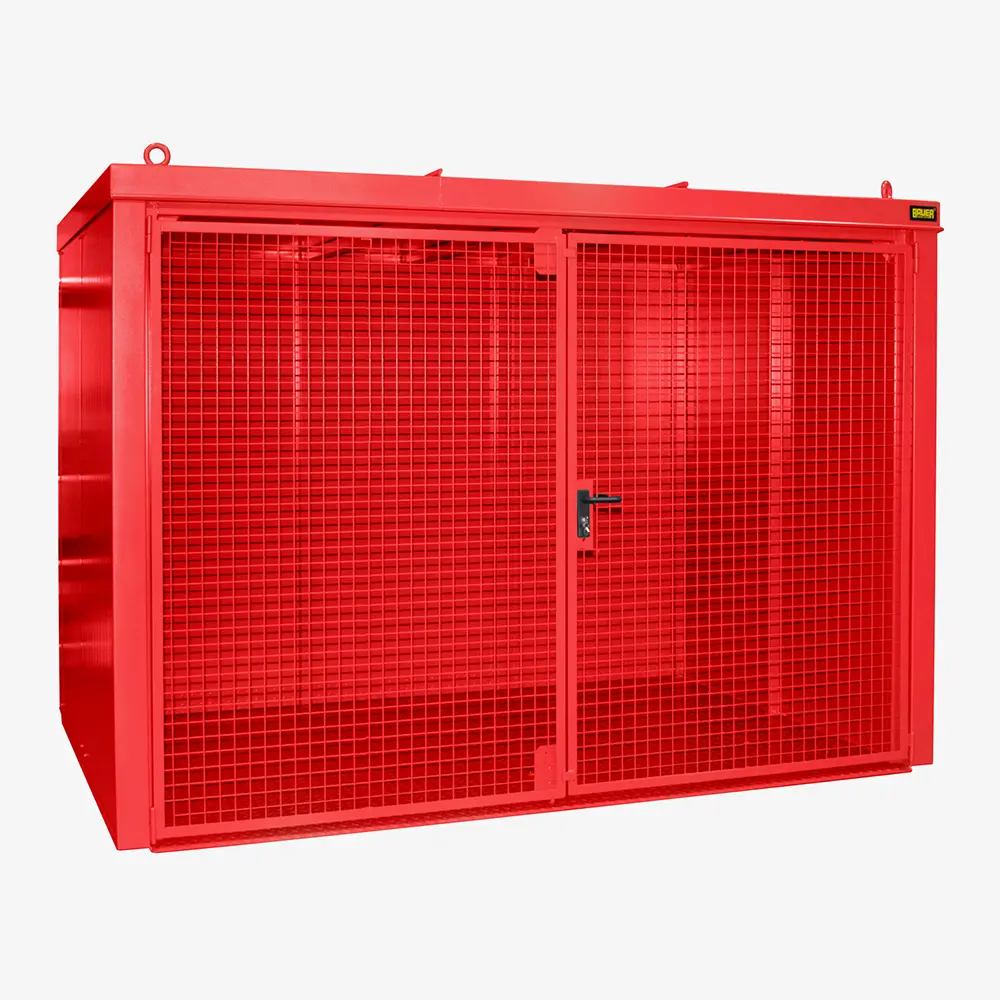 Produktbild von tigerhebezeuge gasflaschen container rot lackiert typ GFC B M5 ROT 01 x