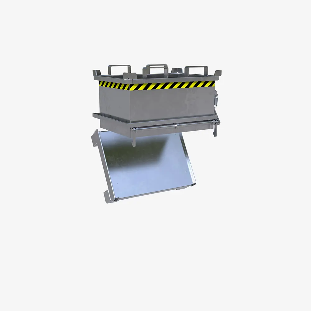 Produktbild von tigerhebezeuge klappbodenbehaelter feuerverzinkt typ MSB 150 V 01 x